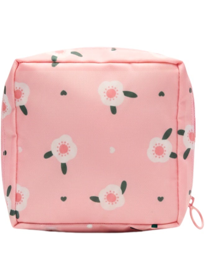 Period Pouch for Teens – Compact, Stylish, Cute, Discreet Menstrual Bag for School, Travel, Work, and Daily Use, Waterproof Lined Sanitary Napkin Organizer, Portable Tampon Holder, Pads Storage Case for Teen Girls, Women, First Period Kit, Travel Essentials, Makeup and Toiletries Organizer, Lightweight, Durable, Feminine Design, Anti-Leak, Washable, Multi-Functional Small Bag for Personal Care, Locker, Backpack, Purse, Cosmetic, and Hygiene Storage - Image 1